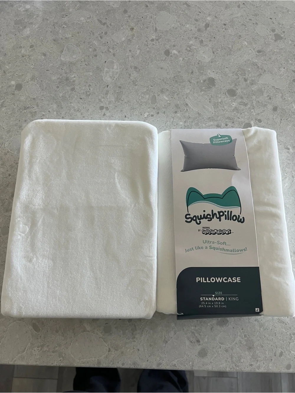 Squishpillow Ultra-Soft White Pillowcase - Standard